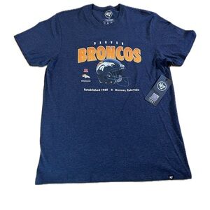 47’ Denver Broncos Men’s Shirt NFL Football Game-day Large NWT Retro Style